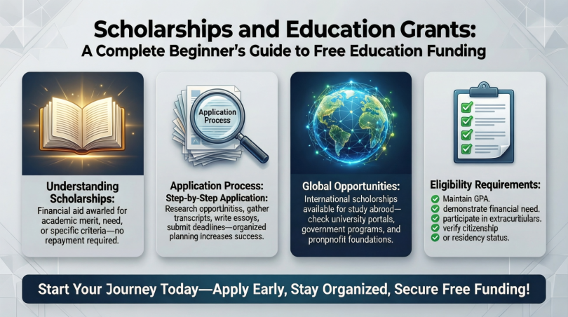 scholarships and education grants: a complete beginner’s guide to free education funding